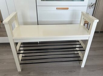 Lavice s botníkem Hemnes Ikea + podsedáky