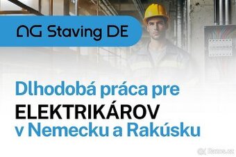 Elektrikar ponuka práce  Nemecko a Rakúsko