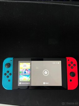 Nintendo switch + 3 hry+ 1x ovladač + obal
