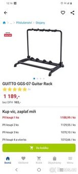 Stojan na 5 kytar