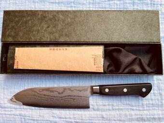 Japonský nůž Santoku - Damast 61.HRC - Nový