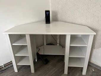 Ikea BRUSALI Rohový psací stůl - bílý OSOBNÍ ODBĚR CHROUSTOV