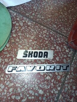 Prodám štítky Škoda Favorit – první série