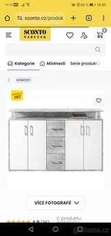 Prodám jako celek obývací stěnu, konferenci stolek a komodu