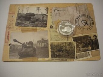 Stříbrná mince Obrněná technika - IS-2 proof