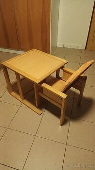 Dětská jídelní židlička+stoleček.