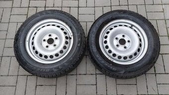 2x kola zimní 16", VW T5, T6, rozteč 5x120mm, pn 215/65/16C