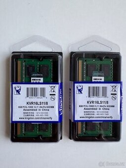 Nová paměť DDR3L 8Gb Kingston
