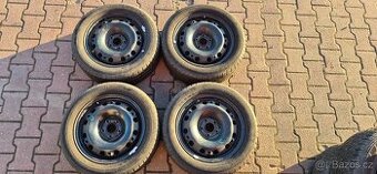 Plechové disky Škoda Fabia 2 5x100 6x15 ET43 195/55r15 letní
