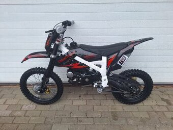 dirtbike pitbike 125ccm KXD 612 17/14 - červená (el.start)