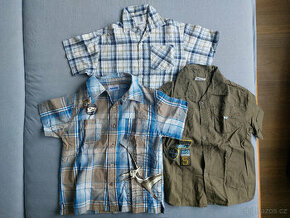 Košile s krátkým rukávem, velikost 116 a 122