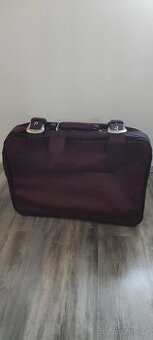 Hnědá kožená cestovní pánská taška