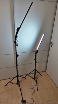 Profesionální LED studiová světla 2x se stativy