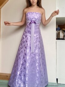 Plesové šaty fialové XS-M