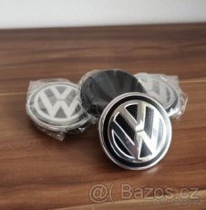 středové krytky VW 65mm karbon pokličky