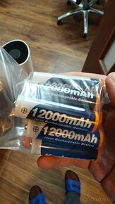 Nabíjecí Li-ion Baterie 18650, 3,7V s kapacitou 12000mAh 8ks