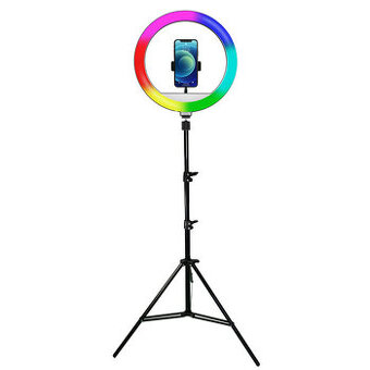 Powerton kruhové světlo 13", RGB LED, velké, nastavení bare