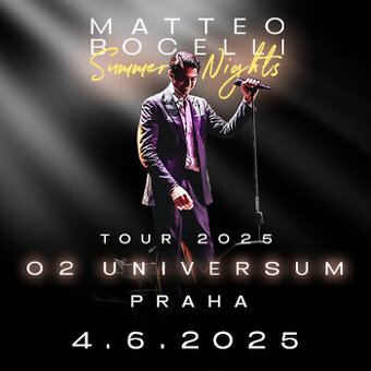 MATTEO BOCELLI - Summer Nights (O2 universum) - VIP balíček
