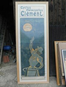 Originální litografický plakát Cycles / Motocycles CLEMENT
