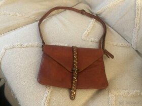 kožená kabelka Crossbody Borse in pelle