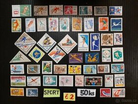 poštovní známky / SPORT č.2 50ks