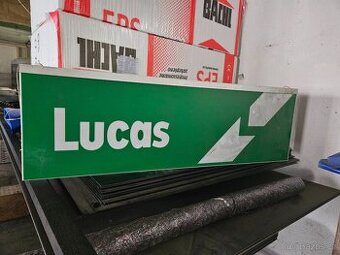 Světelná reklama Lucas