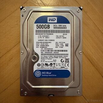 WD Blue 500GB 3,5" SATA III 7200 RPM (WD5000AAKX)