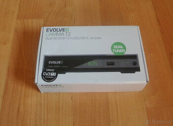 DVB-T2 Set-top box Evolveo, duální tuner, jako nový