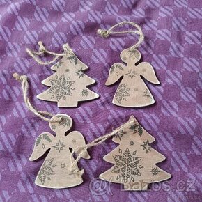 Dřevěné vánoční ozdoby
