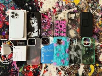 Prodám iPhone 14 Pro Silver (128 GB) TOP STAV + BATERIE