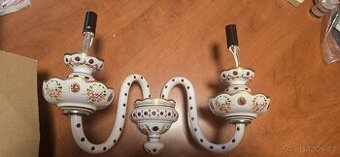 Přejímané sklo nástěnný svícen