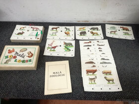 Retro dětská stolní hra Malá Zoologie - 1