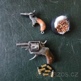 Revolver BULL DOG 320 DA a miniaturní ptáčnice 6mm flobert D