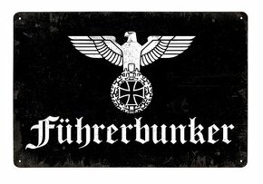 Führerbunker - cedule plechová