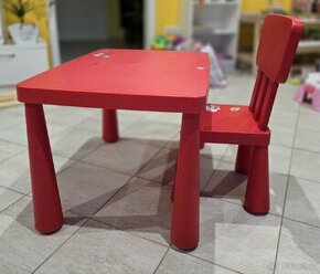 Ikea mammut detska židlička a stůl - 1