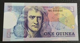1 Guinea/21 Shillings, Velká Británie - Isaac Newton - 1