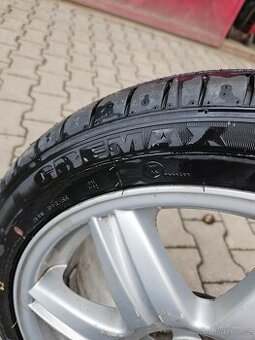 4x alu kola 5x112 16 + nové pneu letní 205/45Zr16
