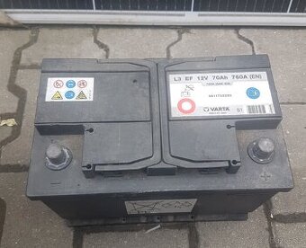 Autobaterie Varta L3 EF 12V 70Ah 760A použita