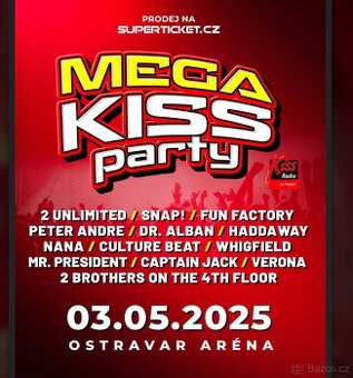 Mega Kiss party Ostrava 3.5.2025