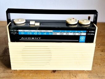 Staré rádio Tesla Akcent 2812B, 1964, Tesla Bratislava