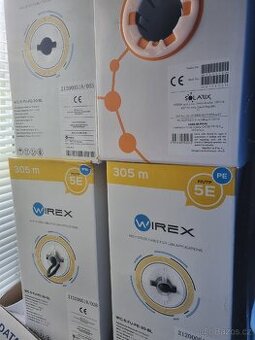6x krabice kabel datový cat 5e FTP UV - 305m