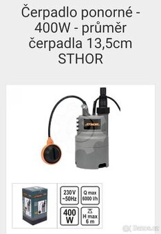 Čerpadlo Sthor 400W