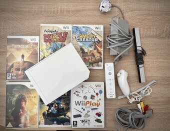 Prodám Nintendo Wii + 6 her