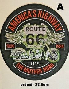 moto nášivka chopper Live Ride free Route66 Guns n Roses