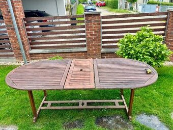 Zahradní stůl Teak rozkládací 100x190cm - 230cm 2 200 Kč