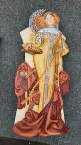 Váza/figurka A. Mucha Čtvero ročních období