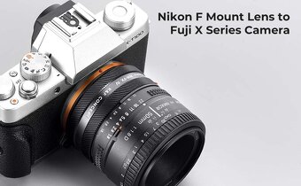 K&F Concept Nikon F Lens Mount to Fuji X Camera Body Adapter