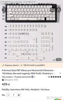 Keycaps na klavesnici