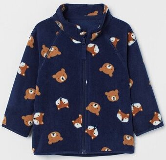 ☘️ Fleecová ZVÍŘÁTKOVÁ MIKINA H&M vel. 104 ☘️