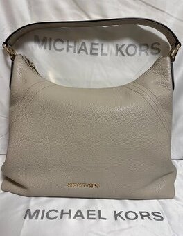 Michael Kors Aria kožená béžová kabelka